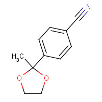14517-91-0 4-(2-methyl-1,3-dioxolan-2-yl)benzonitrile chemical structure