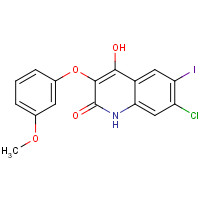 1398341-30-4 7-chloro-4-hydroxy-6-iodo-3-(3-methoxyphenoxy)-1H-quinolin-2-one chemical structure