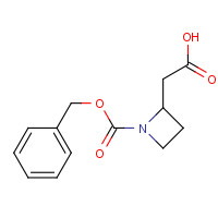 1229705-46-7 2-(1-phenylmethoxycarbonylazetidin-2-yl)acetic acid chemical structure