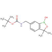 1437051-83-6 tert-butyl N-[(1-hydroxy-3,3-dimethyl-2,1-benzoxaborol-6-yl)methyl]carbamate chemical structure