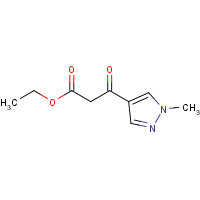 1104243-87-9 ethyl 3-(1-methylpyrazol-4-yl)-3-oxopropanoate chemical structure