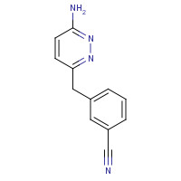 874338-92-8 3-[(6-aminopyridazin-3-yl)methyl]benzonitrile chemical structure