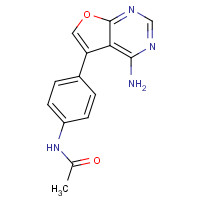 501693-44-3 N-[4-(4-aminofuro[2,3-d]pyrimidin-5-yl)phenyl]acetamide chemical structure
