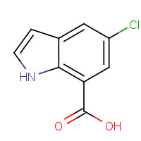 875305-81-0 5-chloro-1H-indole-7-carboxylic acid chemical structure