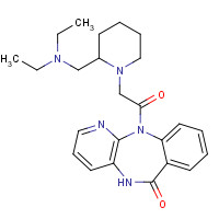 102394-31-0 11-[2-[2-(diethylaminomethyl)piperidin-1-yl]acetyl]-5H-pyrido[2,3-b][1,4]benzodiazepin-6-one chemical structure