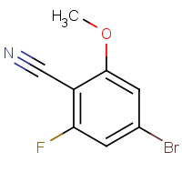 457051-15-9 4-bromo-2-fluoro-6-methoxybenzonitrile chemical structure