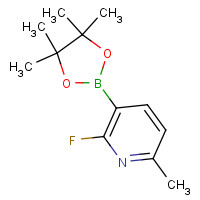 1218790-38-5 2-fluoro-6-methyl-3-(4,4,5,5-tetramethyl-1,3,2-dioxaborolan-2-yl)pyridine chemical structure