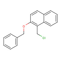 1155036-90-0 1-(chloromethyl)-2-phenylmethoxynaphthalene chemical structure