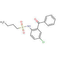 392305-35-0 N-(2-benzoyl-4-chlorophenyl)butane-1-sulfonamide chemical structure