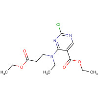 55694-32-1 ethyl 2-chloro-4-[(3-ethoxy-3-oxopropyl)-ethylamino]pyrimidine-5-carboxylate chemical structure