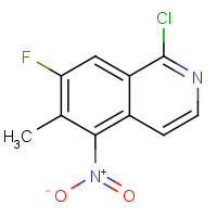 1245643-41-7 1-chloro-7-fluoro-6-methyl-5-nitroisoquinoline chemical structure