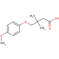 157987-96-7 4-(4-methoxyphenoxy)-3,3-dimethylbutanoic acid chemical structure