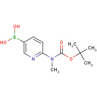 1218790-80-7 [6-[methyl-[(2-methylpropan-2-yl)oxycarbonyl]amino]pyridin-3-yl]boronic acid chemical structure