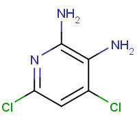 24484-99-9 4,6-dichloropyridine-2,3-diamine chemical structure