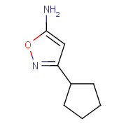 1012879-78-5 3-cyclopentyl-1,2-oxazol-5-amine chemical structure