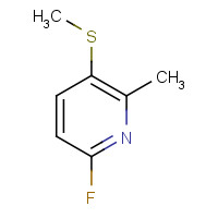 1204336-74-2 6-fluoro-2-methyl-3-methylsulfanylpyridine chemical structure