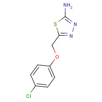 84138-73-8 5-[(4-chlorophenoxy)methyl]-1,3,4-thiadiazol-2-amine chemical structure