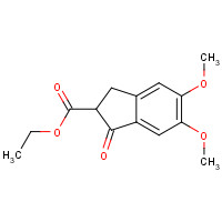 53295-44-6 ethyl 5,6-dimethoxy-3-oxo-1,2-dihydroindene-2-carboxylate chemical structure
