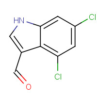 115666-33-6 4,6-dichloro-1H-indole-3-carbaldehyde chemical structure