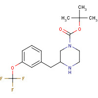 886773-95-1 tert-butyl 3-[[3-(trifluoromethoxy)phenyl]methyl]piperazine-1-carboxylate chemical structure