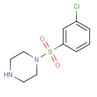 233261-85-3 1-(3-chlorophenyl)sulfonylpiperazine chemical structure