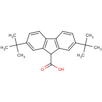 351003-13-9 2,7-ditert-butyl-9H-fluorene-9-carboxylic acid chemical structure