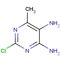 63211-98-3 2-chloro-6-methylpyrimidine-4,5-diamine chemical structure