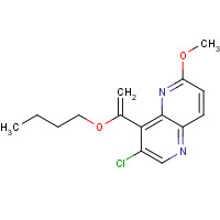 724787-14-8 8-(1-butoxyethenyl)-7-chloro-2-methoxy-1,5-naphthyridine chemical structure