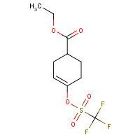 122948-57-6 ethyl 4-(trifluoromethylsulfonyloxy)cyclohex-3-ene-1-carboxylate chemical structure