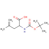 156047-41-5 4-methyl-2-[(2-methylpropan-2-yl)oxycarbonylamino]pent-4-enoic acid chemical structure