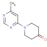 1239740-00-1 1-(6-methylpyrimidin-4-yl)piperidin-4-one chemical structure