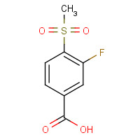 185945-88-4 3-fluoro-4-methylsulfonylbenzoic acid chemical structure