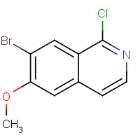924271-35-2 7-bromo-1-chloro-6-methoxyisoquinoline chemical structure