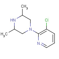 1251096-79-3 1-(3-chloropyridin-2-yl)-3,5-dimethylpiperazine chemical structure