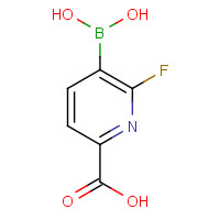 1256355-13-1 5-borono-6-fluoropyridine-2-carboxylic acid chemical structure