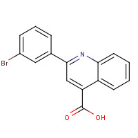 298230-83-8 2-(3-bromophenyl)quinoline-4-carboxylic acid chemical structure