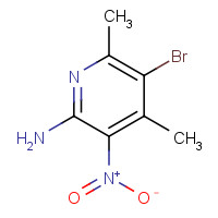 89791-76-4 5-bromo-4,6-dimethyl-3-nitropyridin-2-amine chemical structure