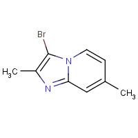 1335054-56-2 3-bromo-2,7-dimethylimidazo[1,2-a]pyridine chemical structure