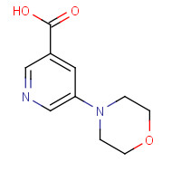 263270-06-0 5-morpholin-4-ylpyridine-3-carboxylic acid chemical structure