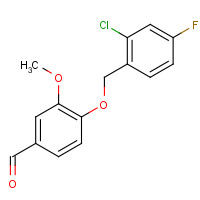 525570-29-0 4-[(2-chloro-4-fluorophenyl)methoxy]-3-methoxybenzaldehyde chemical structure