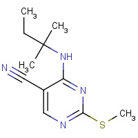 1403865-16-6 4-(2-methylbutan-2-ylamino)-2-methylsulfanylpyrimidine-5-carbonitrile chemical structure