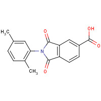 306320-92-3 2-(2,5-dimethylphenyl)-1,3-dioxoisoindole-5-carboxylic acid chemical structure