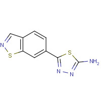 1104071-60-4 5-(1,2-benzothiazol-6-yl)-1,3,4-thiadiazol-2-amine chemical structure