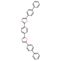 494-67-7 5-(4-phenylphenyl)-2-[4-[5-(4-phenylphenyl)-1,3-oxazol-2-yl]phenyl]-1,3-oxazole chemical structure