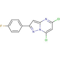 1159982-83-8 5,7-dichloro-2-(4-fluorophenyl)pyrazolo[1,5-a]pyrimidine chemical structure