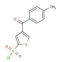 118993-67-2 4-(4-methylbenzoyl)thiophene-2-sulfonyl chloride chemical structure