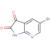 149142-67-6 5-bromo-1H-pyrrolo[2,3-b]pyridine-2,3-dione chemical structure