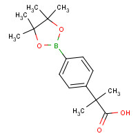 909187-36-6 2-methyl-2-[4-(4,4,5,5-tetramethyl-1,3,2-dioxaborolan-2-yl)phenyl]propanoic acid chemical structure