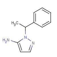 3524-13-8 2-(1-phenylethyl)pyrazol-3-amine chemical structure