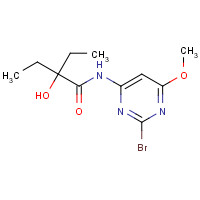 1433904-96-1 N-(2-bromo-6-methoxypyrimidin-4-yl)-2-ethyl-2-hydroxybutanamide chemical structure